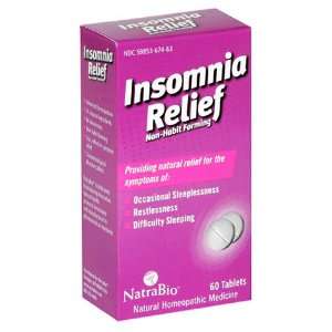  NatraBio Insomnia Relief, Non Habit Forming, 60 tablets 