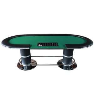   Card Table w/ Dealers Slot Texas Holdem (Green)