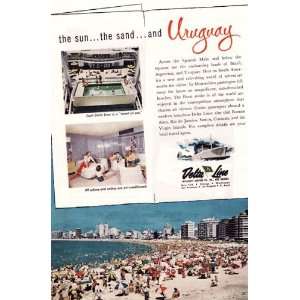  Delta Cruise Line to Uruguay Vintage Ad   1950s (Cruising 