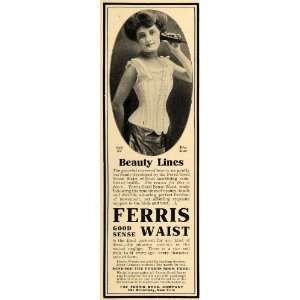  1906 Ad Fashion Corset Ferris Brothers Co Good Sense 