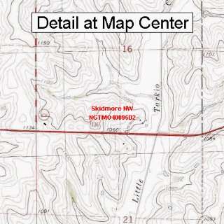  USGS Topographic Quadrangle Map   Skidmore NW, Missouri 