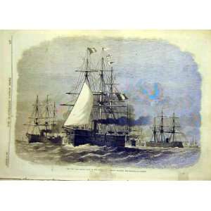  1870 War French Fleet Baltic Flagship Serveillante
