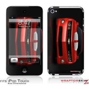  iPod Touch 4G Skin   2010 Chevy Camaro Victory Red   White 