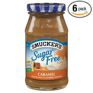 Smuckers Sugar Free Caramel Flavored Topping, 11.75 Ounce (Pack of 6 