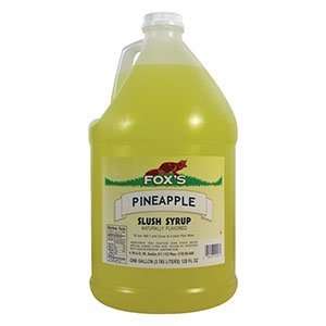 Foxs Pineapple Slushy and Granita Syrup 4   1 Gallon Containers / CS 
