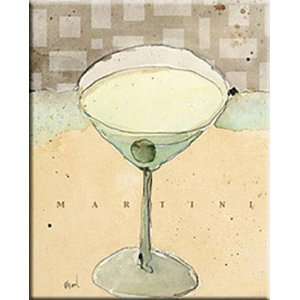   CANVAS Art 20x26 Classic Cocktails ¿ Martini