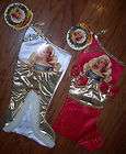 Orig 1994 HOLIDAY BARBIE Christmas Stockings from FAO Schwarz   New 
