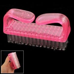  Rosallini Clear Pink Plastic Handle Nail Cleaning Clean 
