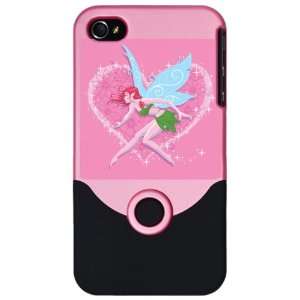  iPhone 4 or 4S Slider Case Pink Fairy Princess Love 