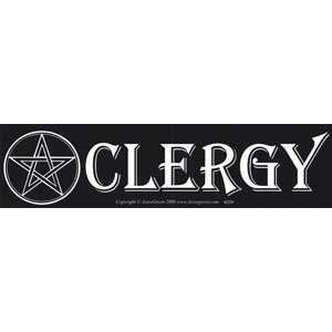  Clergy (with Pentacle) Bumber Sticker 