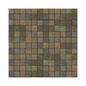  Emser Tile Slate Tumbled Multi Rajah 1 x 1 Mosaic Tile 