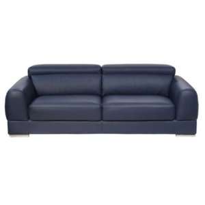  Chicago Sofa w/ Click Clack Headrests and Metal Leg by 