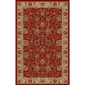   Global Rugs Norah Collection Tabriz Red Rectangle 5 x 7 Area Rug