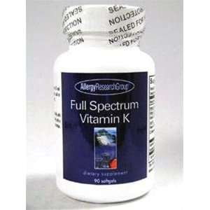  Allergy Research Group Full Spectrum Vitamin K 90 Softgels 