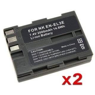 PACK Nikon EN EL3 Replacement Battery for Nikon D80 / D90 / D700 