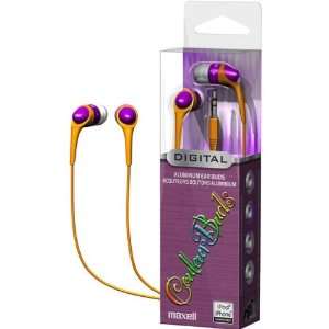  Maxell Purple Couleur Series Ear Buds Electronics
