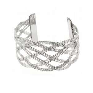   Twisted Woven Wire Intricate and Beautiful Cuff Bracelet Jewelry