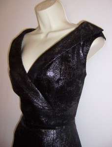   /Silver V Neck Sleeveless Lined Cocktail Evening Dress 10 NEW  