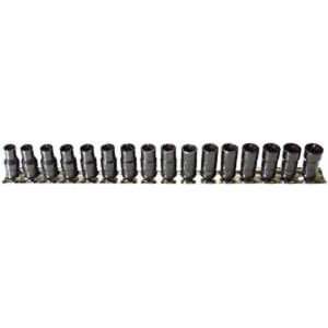 SK Hand Tools 756  16 Piece Turbo Socket Set .25 Inch Drive .25 to 
