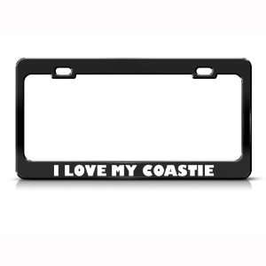 Love My Coastie Metal Military license plate frame Tag Holder