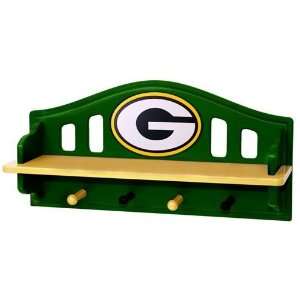  Green Bay Packers Shelf with Coat Hangers 
