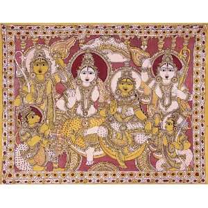  Shri Rama, Sita Ji with Hanuman, Lakshmana, Bharata and 