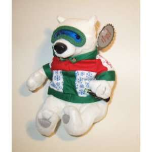  1999 Coca Cola Beanie  Polar Bear in Ski Outfit Toys 