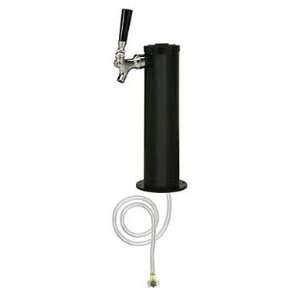    Black ABS Plastic 1 Faucet Beer Tower   3 Column