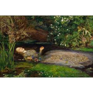  Ophelia, by Sir John Everett Millais   24x36 Poster 