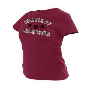    Charleston Cougars Ladies Tshirt Cofc W/Paws