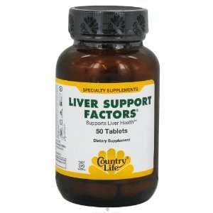  Country Life   LIVER SUPPORT FACTORS 50S (V) Health 