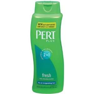 Pert Plus 2 in 1 Shampoo + Conditioner, Fresh Menthol, 25.4 oz, Family 