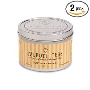 Talbott Teas Egyptian Chamomile 1.25 Ounce Tins (Pack of 2)  
