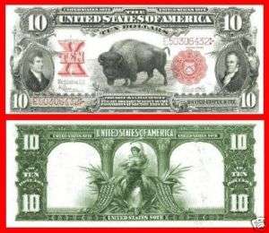 Replica $10 1901 LT US Paper Money Currency Copy  