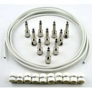  George Ls White Cable Kit White Caps Musical Instruments