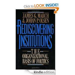 Start reading Rediscovering Institutions  