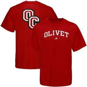   adidas Olivet College Comets Red Relentless T shirt