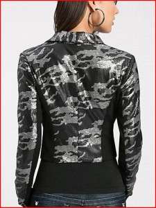 238 NWT GUESS ShowTime SEQUIN Jacket blazer dress S 4  