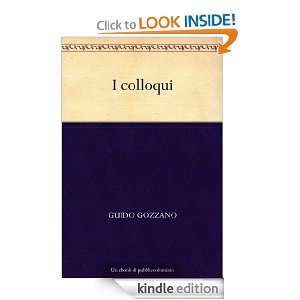colloqui (Italian Edition) Guido Gozzano  Kindle Store