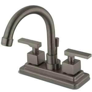   Twin Lever Handle Centerset Lavatory Faucet, Satin Nickel Home