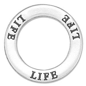  Sterling Silver Life Affirmation Band Pendant. Jewelry