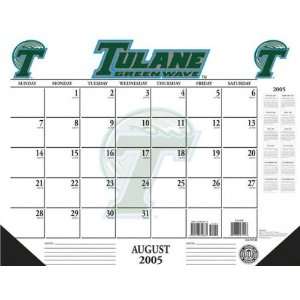  Tulane Green Wave 2006 22x17 Academic Desk Calendar 