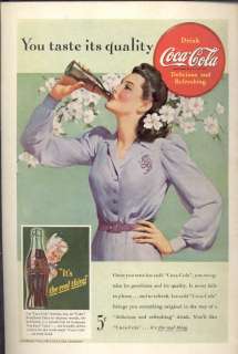Vintage Coke, Coca Cola Advertisement, 1942, adcoke41  