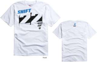 Shift Racing Chad Reed Knockout Tee White Adult XL Team Two Two  