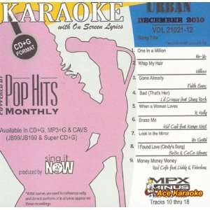  Pop Hits Monthly Urban   December 2010 Karaoke CDG 