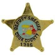 Deputy Sheriff Cook County Cal. Police Mini Badge Pin  