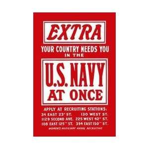  Extra  Your country needs you in the US Navy at once Women 