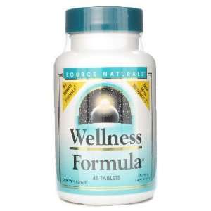  Source Naturals   Wellness Formula   45 Tablets Health 