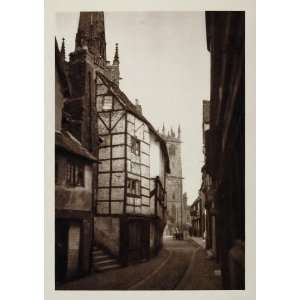  1926 Medieval Houses Shrewsbury Shropshire Photogravure 