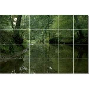  Lakes Rivers Photo Shower Tile Mural 2  32x48 using (24 